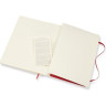 Блокнот MOLESKINE Classic Soft Large, нелинованный, красный QP618F2